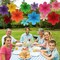 12 PCS Paper Flowers Fans Mexican Party Decorations (Mexican)